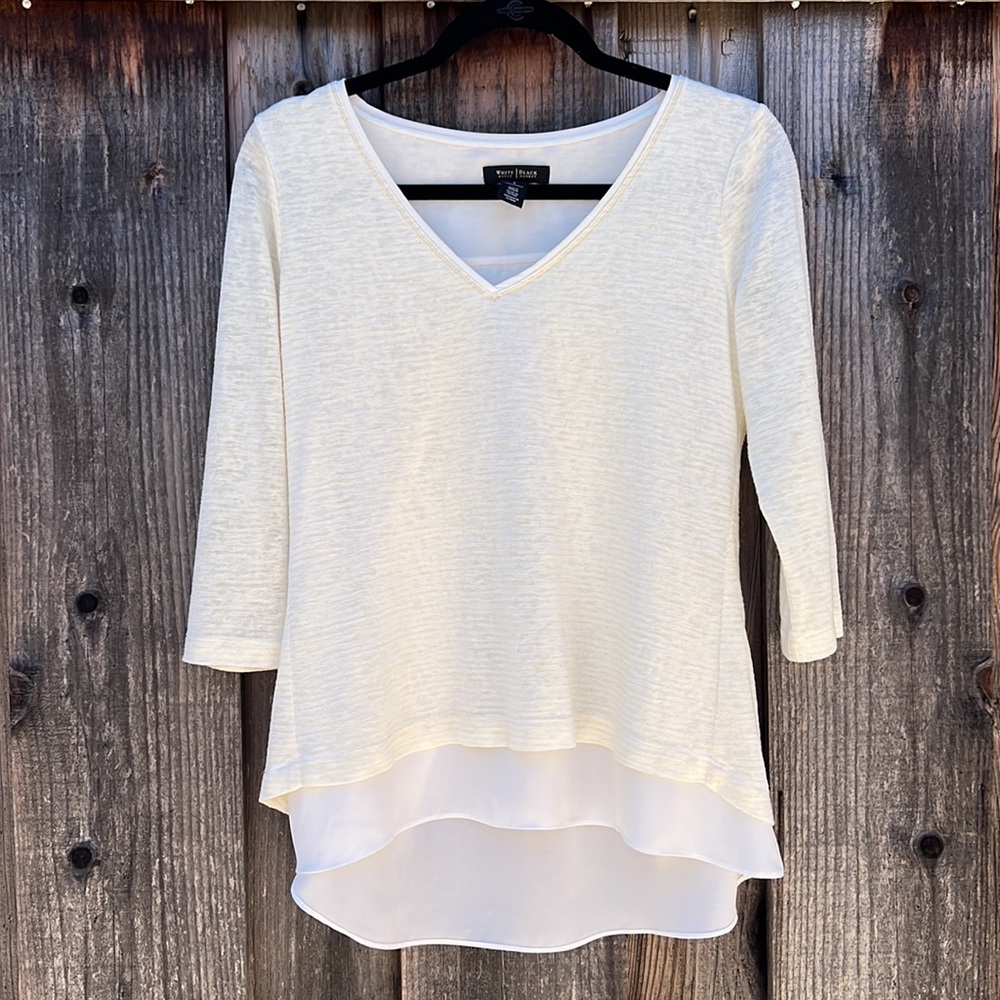 White House Black Market Small top yellow